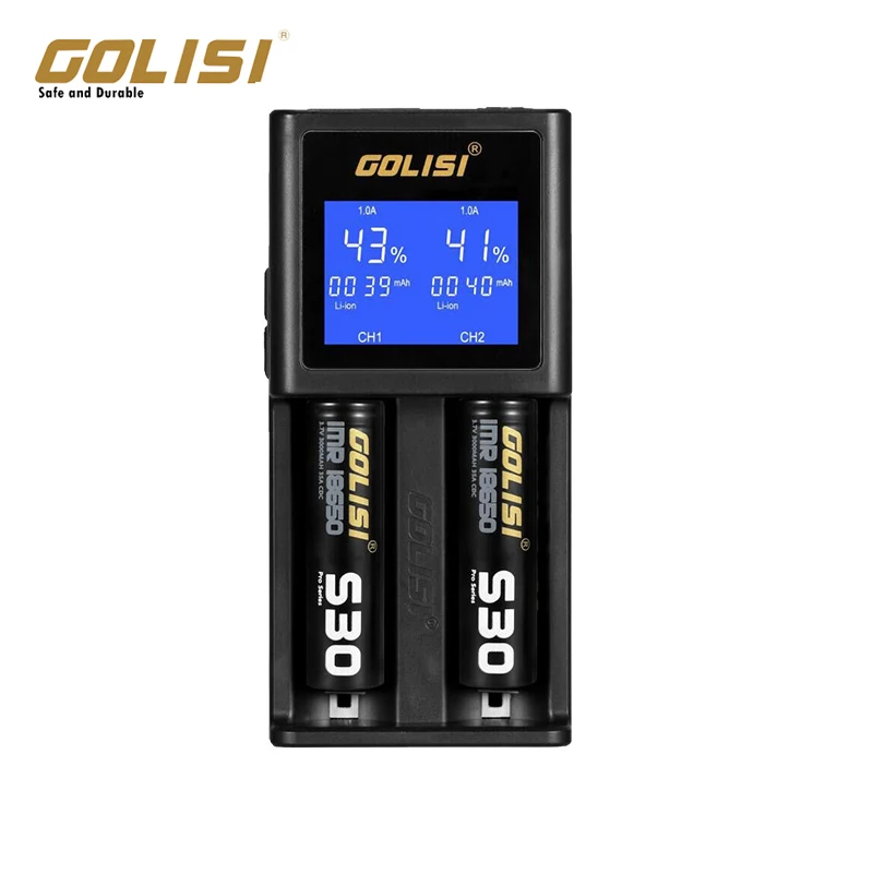 Оригинальное умное зарядное устройство Golisi s2 с высоковидимым ЖК дисплеем HD для