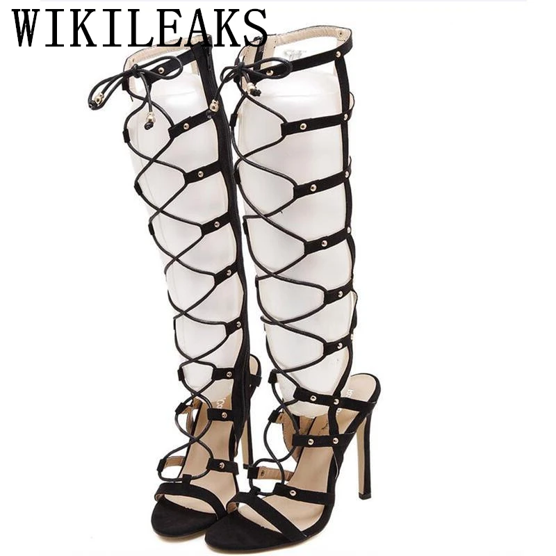 

2019 designer version shoes woman Cross-tied Sexy Gladiator Super High wedding shoes salto alto tacones ladies valentine pumps