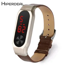 HIPERDEAL Модный деловой кожаный ремешок на запястье, браслет с металлической пряжкой для Xiaomi Mi Band 2 18Jan05 Прямая поставка F