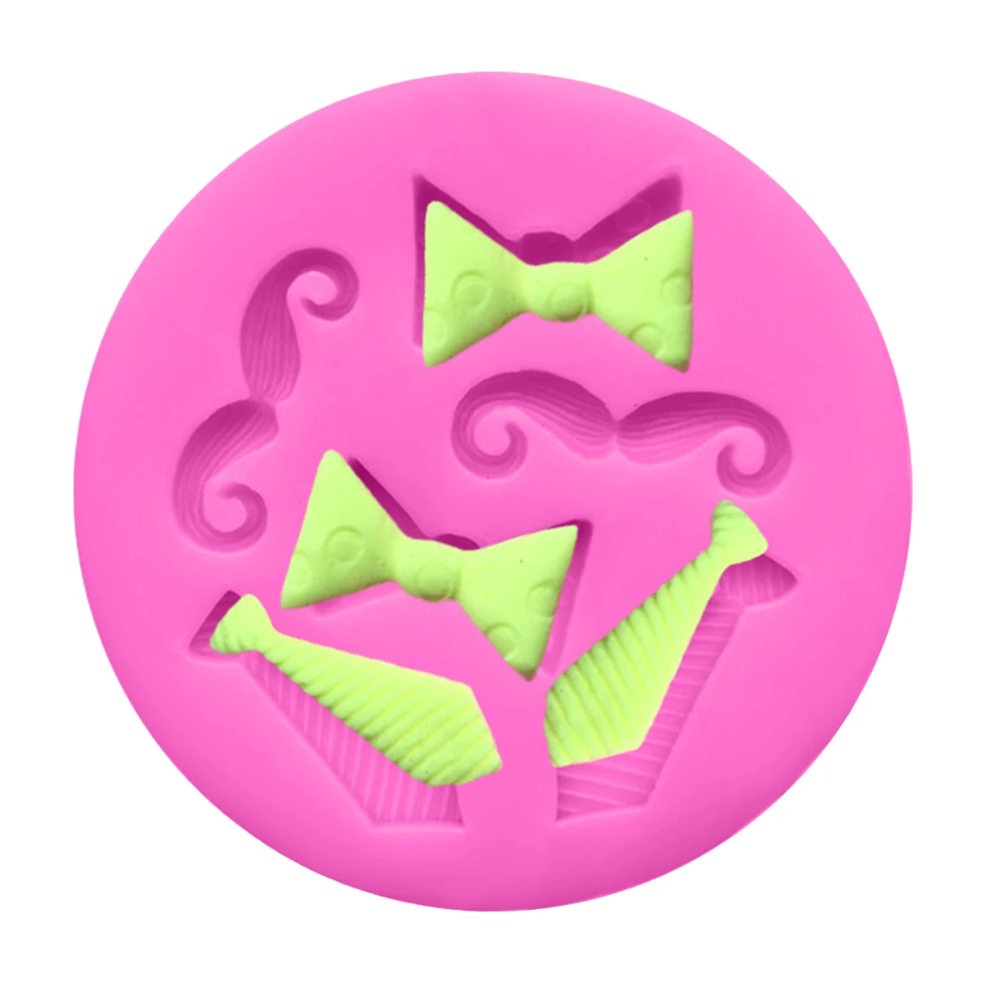 

Promotions 6-Cavity Tiny Bow Tie Mustache Cake Tools Silicone Mold for Fondant Sugarcraft Mould Gum Paste Chocolate Craft