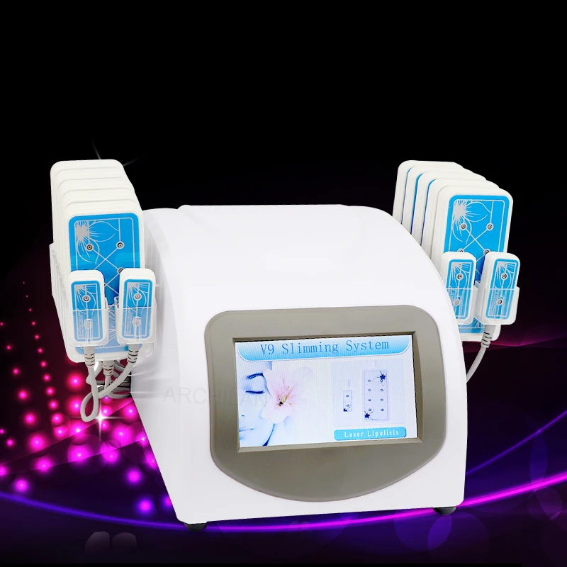 

14 Pads Diode Lipo Laser Power 14080mw Lipolysis LLLT Slimming Fat Reduction Weight Loss Beauty Machine