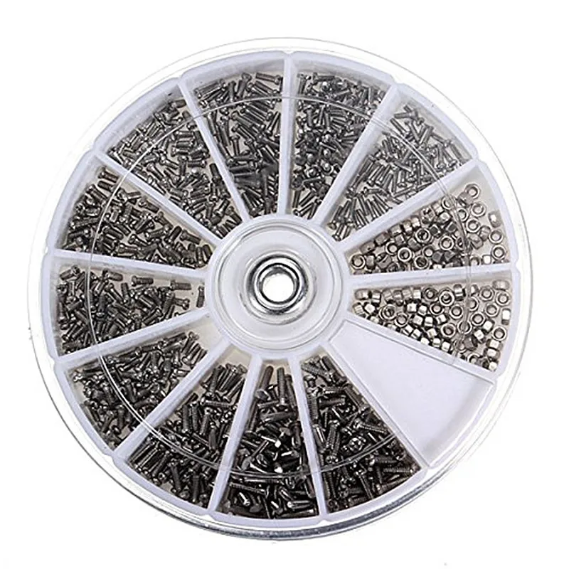 

600Pcs Of Small Stainless Steel Screws Electronics Nuts Assortment For Home Tool Kit 12 Kinds