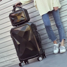 CARRYLOVE 2" 24" Девушка багаж на колесиках с косметичкой милый Дорожный чемодан набор с колесиками для дам