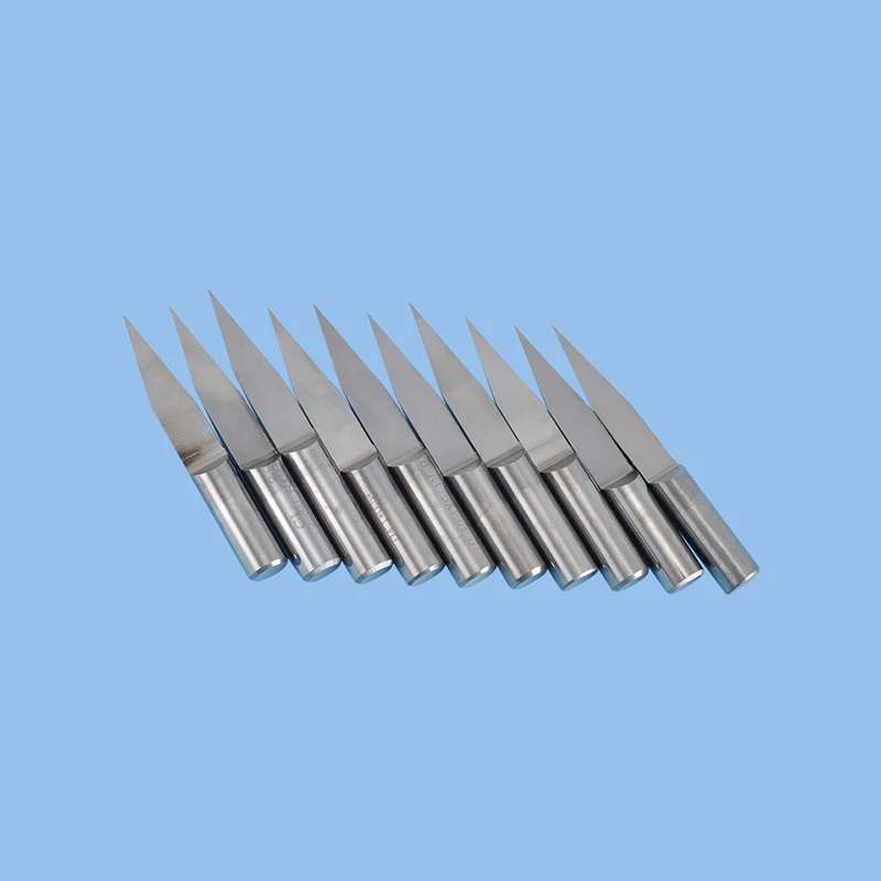 

10pcs/lot CNC Milling Cutter Carbide Router Bit Tools 6MM Shank Diameter Flat Bottom End Mills V Shape Cutter For Milling Motor