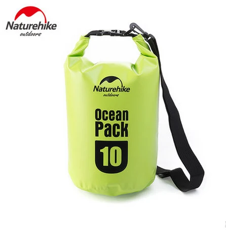Naturehike открытый водонепроницаемый спортивные сумки 5L/10L 500D океан водонепроницаемая сумка FS15M005-J FS15M010-J - Цвет: green 10L