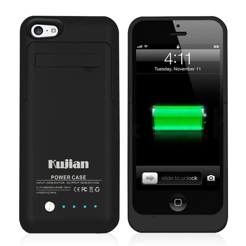imágenes para 2200 mAh Bakcup Paquete Banco Caso de La Cubierta Del Caso del Cargador de Batería Externa para El Iphone 5 5S Recargable de Emergencia negro imágenes para 2200 mAh Bakcup Paquete Banco Caso de La Cubierta Del Caso del Cargador de Batería Externa para El Iphone 5 5S Recargable de Emergencia negro