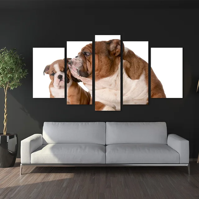 canvas-painting-wall-art-decor-BANMU-5-Panels-home-Dog-English-Bulldog-Family-Isolated-8-Week.jpg_640x640