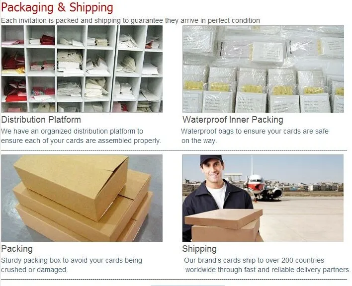 50PCS/LOT Beige Wedding Invite Rectangle Pocket with Ribbon