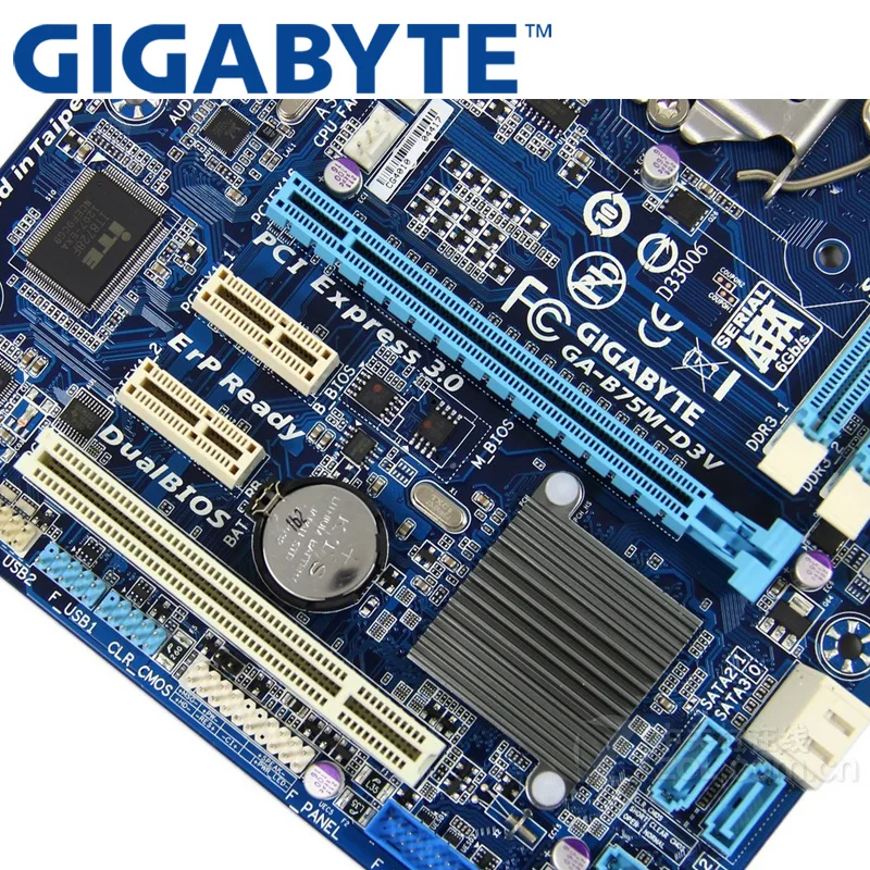 جيجابايت GA-B75M-D3V سطح اللوحة B75 المقبس LGA 1155 i3 i5 i7 DDR3 32G مايكرو ATX الأصلي B75M-D3V تستخدم