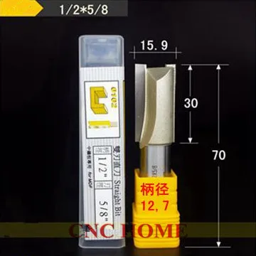 

Straight Router Bits, Slotted Knife, Imperial Flute Straight Bit - 1/2*5/8 - 1/2" 12.7mm Shank - Arden A0102298