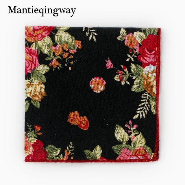 Mantieqingway хлопок Hanky синий черный Пейсли Для мужчин популярны Цветочные Платок Платки носовые для девочек для мужской костюм платок свадебные