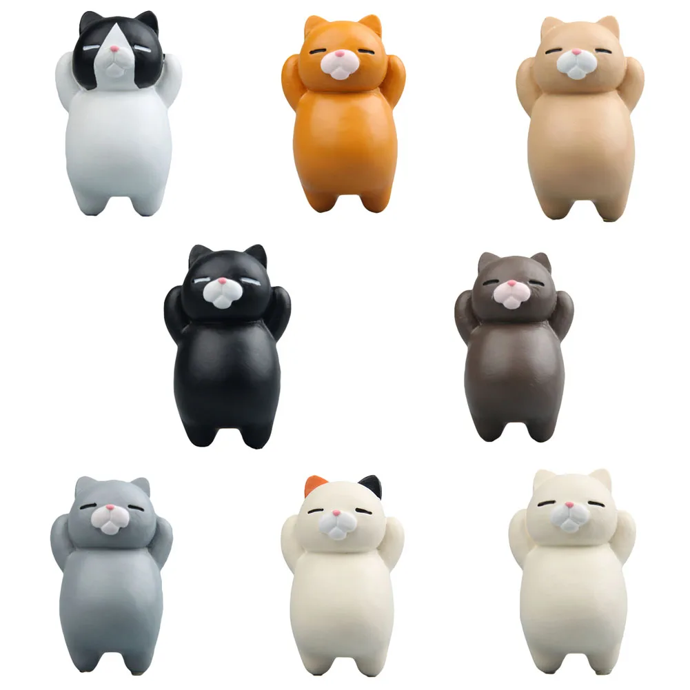 

1Pcs Honesty Cat Cartoon Creative Three-dimensional Magnetic Buckle Refrigerator Stickers Action Home Decoration