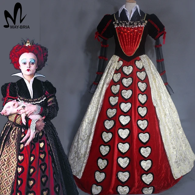 Alice In Wonderland 2 Red Queen cosplay costume Halloween