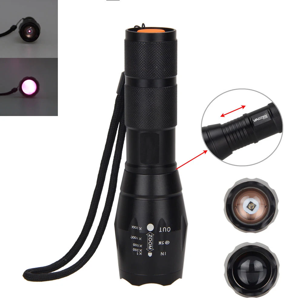 Zoom IR 850nm 7W OSRAM Infrared IR LED Night Vision Zoomable Flashlight