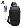 OZUKO 2022 New Multifunction Crossbody Bag for Men Anti-theft Shoulder Messenger Bags Male Waterproof Short Trip Chest Bag Pack ► Photo 1/6