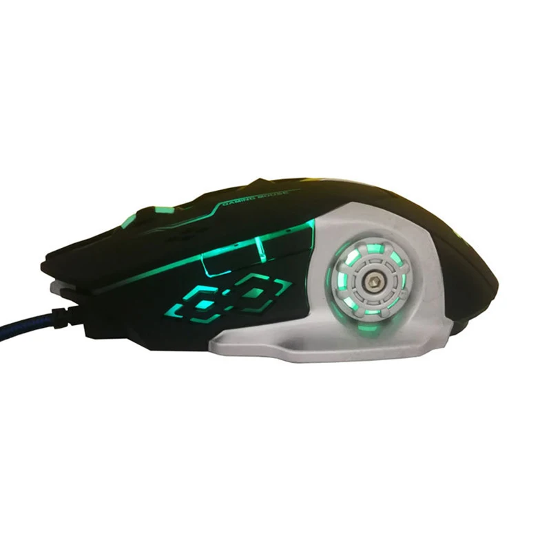 

Professional LED Lighting Wired Gaming Mouse 4800 DPI Optical USB 2.0 Computer Mouse Gamer for Computer Overwatch Pubg Dota 2