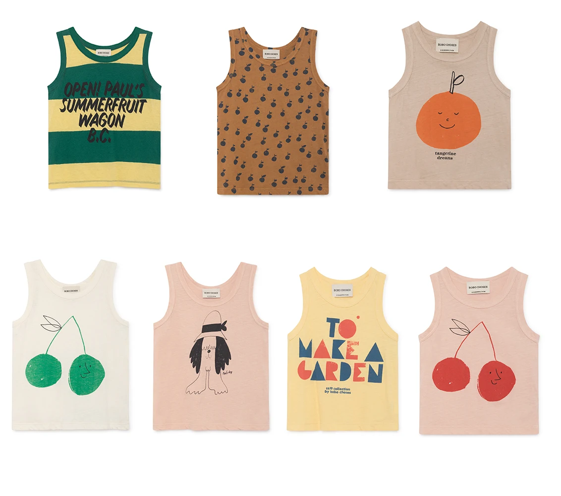 

INS T SHIRTS GIRLS TOPS FORNIGHT SHIRT TODDLER SHIRTS BOYS TOPS GIRLS SHIRTS BOBO CHOSES 2019 KIDS T SHIRTS