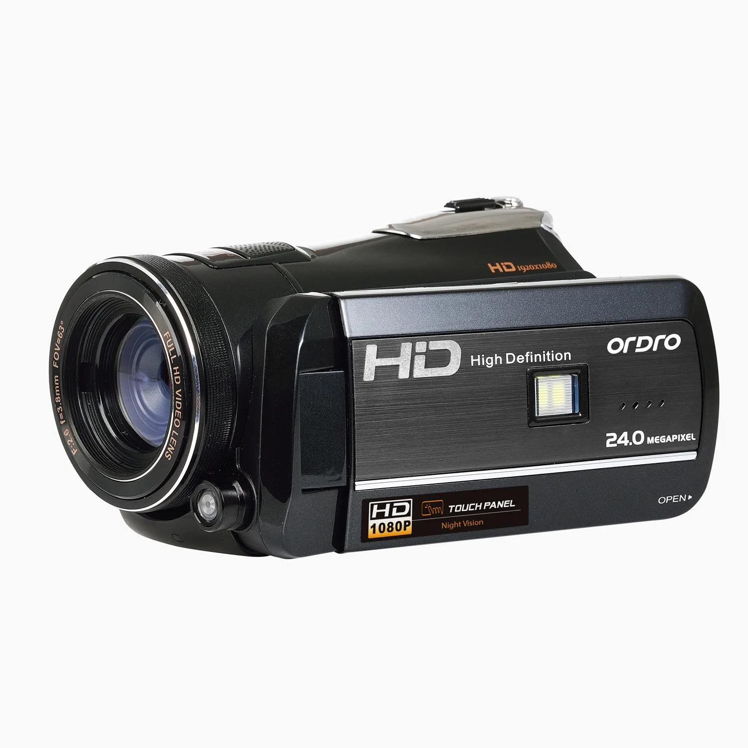 ORDRO camcorder full hd 1080P video camera 4 k 16x Zoom camescope filmadoras DVR IR night vision camaras fotograficas Z627 - Цвет: Black