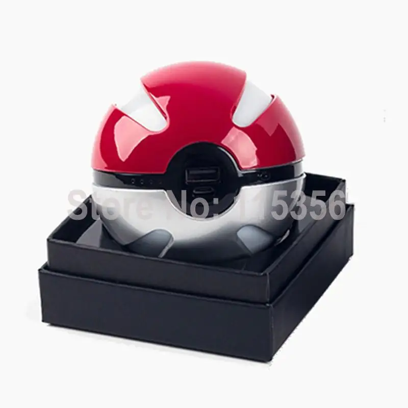 1 шт. Новые поступления: 10000 мАч Pokemon Go Ball power Bank Magic Ball зарядное устройство двойной USB порт для всех телефонов