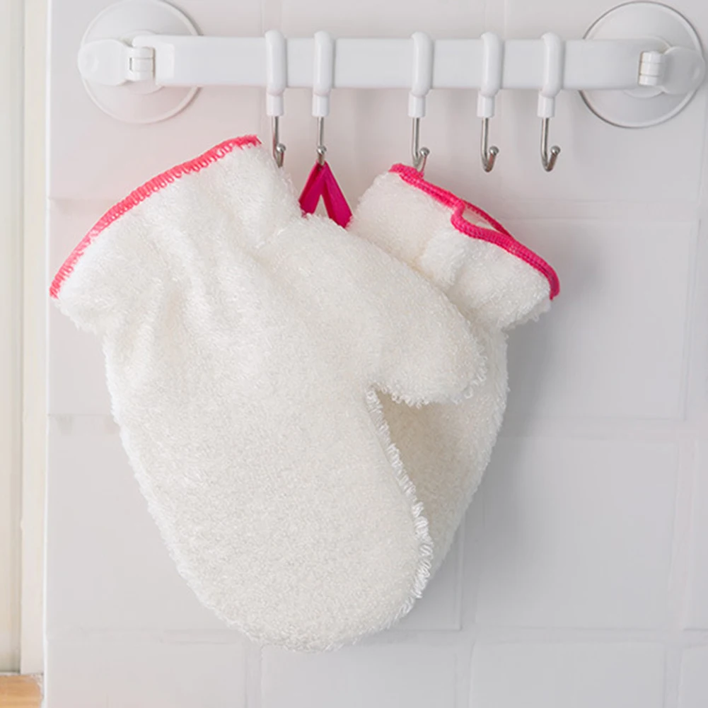 

1pc Durable Waterproof Rag Glove White Antislip Dish Washing Cleaning Glove for Kitchen Tool Furniture Glass Dust Cleaner Washer