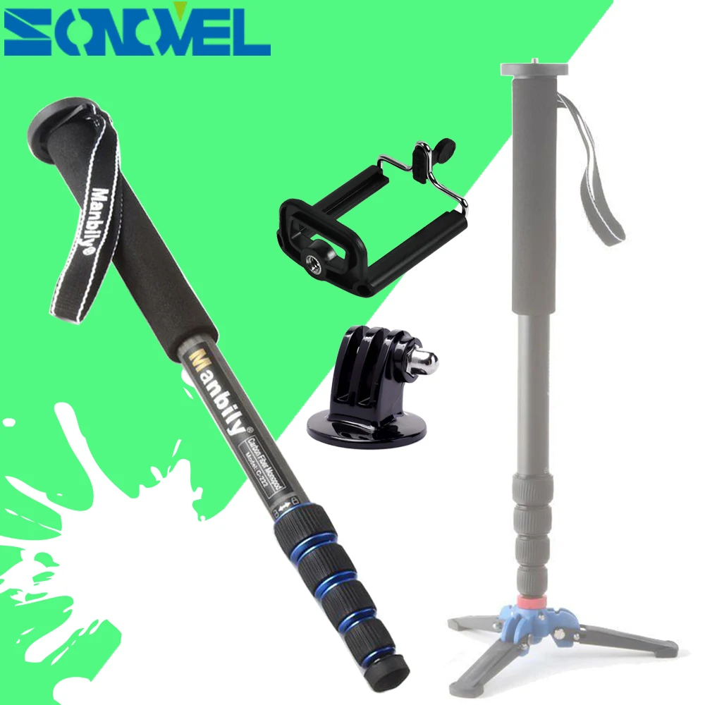 Manbily C 222 Carbon fiber Camera monopod portable professional DSLR