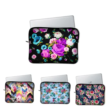 

2017 new flower laptop sleeve ladies notebook bag women handbag for hp/ samsung series 9/ipad/mac