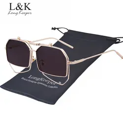 Длинные Хранитель стимпанк Солнцезащитные очки для женщин для Для мужчин Для женщин Брендовая Дизайнерская обувь Уникальный сплав