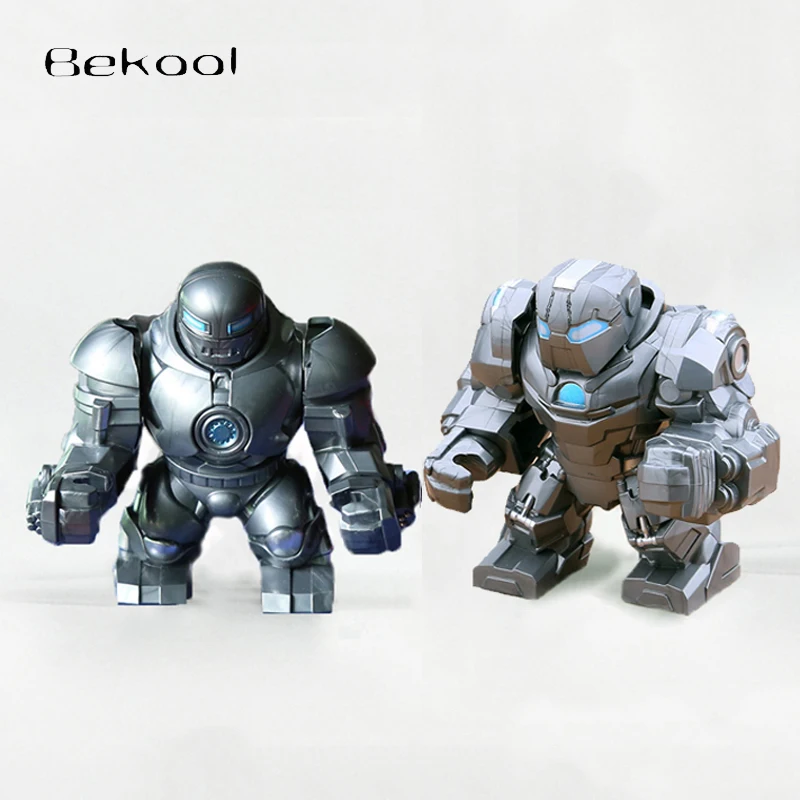 

2019 New Marvel Avengers Iron man MK1 Whiplash Anti venom building blocks compatible brick toys for kids