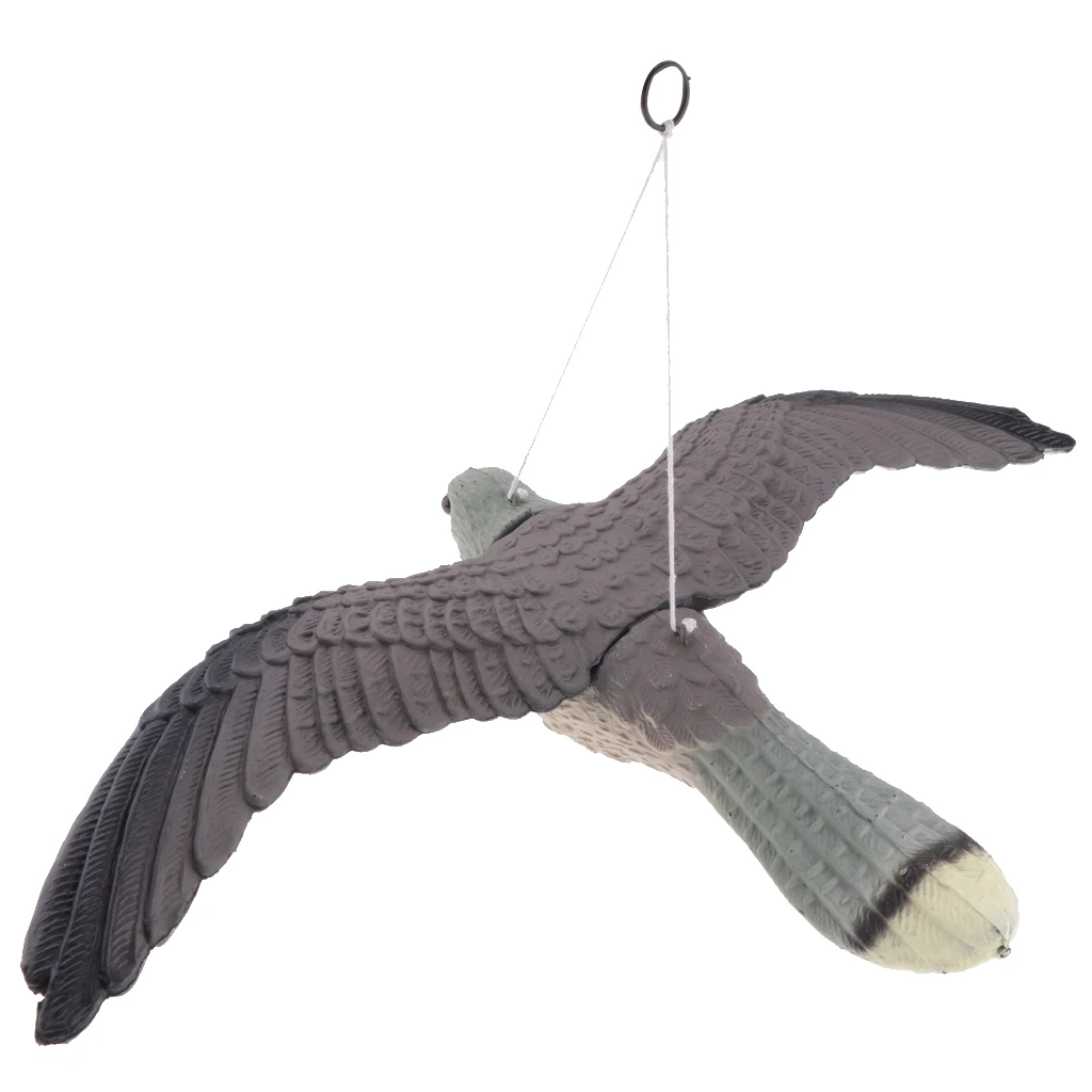 2X Flying Hawk Pigeon Decoy Garden Plant Rodent Bird Control Hunting Scarer Decoy Hunting Duck Decoy Garden Yard Lake Decorative