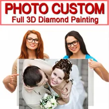 Фото на заказ Diy алмазная живопись, алмазная вышивка Семейные портреты Memento Алмазная вышивка крестиком Свадебный домашний декор