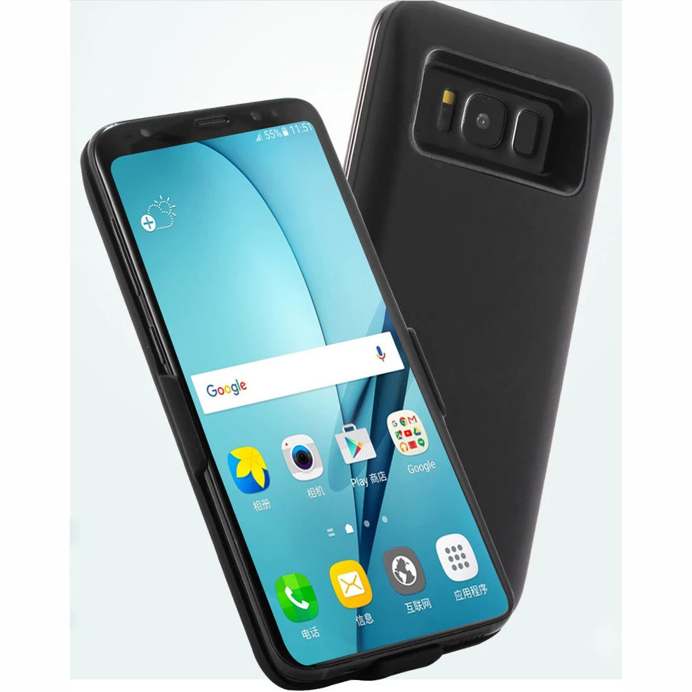 External Battery Charger Power Bank Case For Samsung Galaxy Note 8 S8 plus 7000mah Backup Charging back Cover Capa | Мобильные