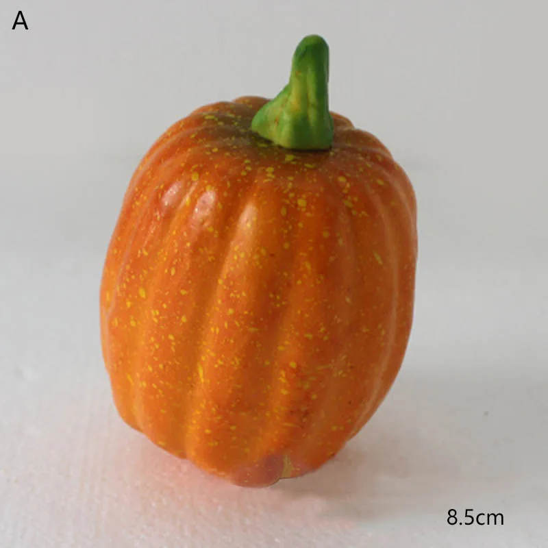 Искусственный Тыква Реалистичного Хэллоуин Поддельные пены тыквы искусственные овощи садовый столик домашний декор реквизит для фотосессии - Цвет: 1