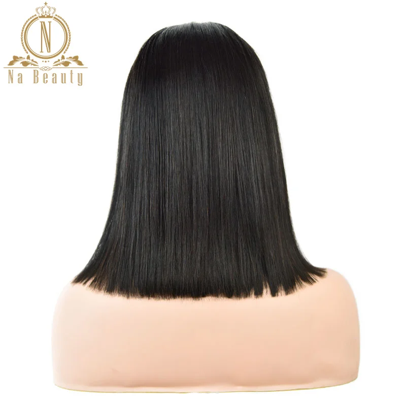 spesifikasi Halus Lurus Rambut Manusia U Bagian Wig Bob Pendek Wig Peru Remy Rambut 2 \