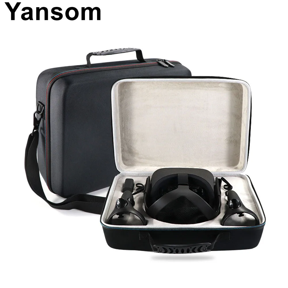 

Hard Carry Case for Oculus Quest All-in-one VR Gaming Headset and Controller Accessories Protective Bag (Black+Gray)