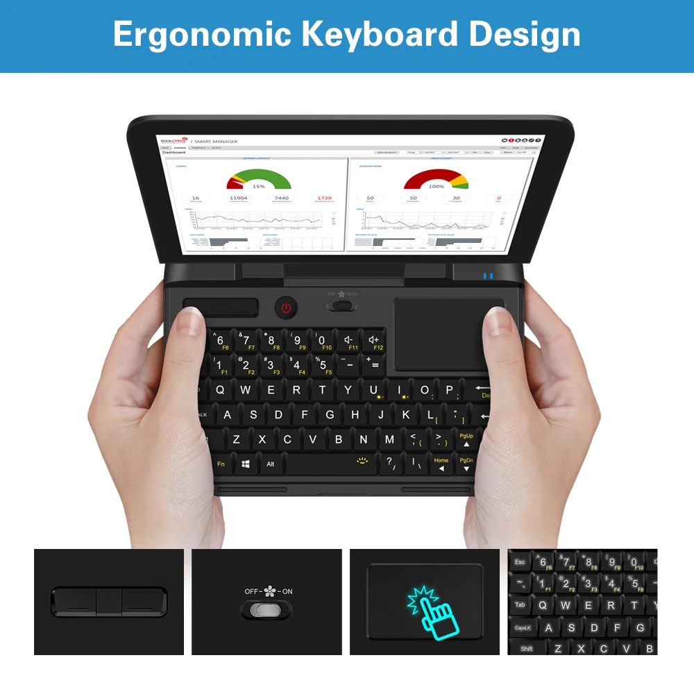  GPD MicroPC Micro PC 6 Inch Intel Celeron N4100 Windows 10 Pro 8GB RAM 128GB ROM Pocket Mini laptop