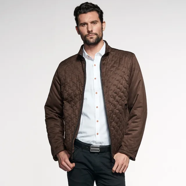 Men 2019 Spring New Smart Casual Suede Jacket Coat Men Pockets Business