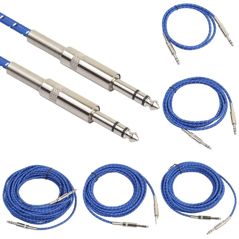 Mono Channel/Dual Channel 6.35mm Male to Male Stereo Audio Cable Aux to Aux 1M 1.8M 3M for Electric Guitar Mixer Amplifier Bass цена Mono Channel/Dual Channel 6.35mm Male to Male Stereo Audio Cable Aux to Aux 1M 1.8M 3M for Electric Guitar Mixer Amplifier Bass цены онлайн