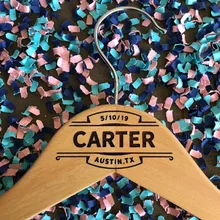 Индивидуальная деревянная вешалка для свадебного платья на заказ, вечерние украшение для свадебной вечеринки