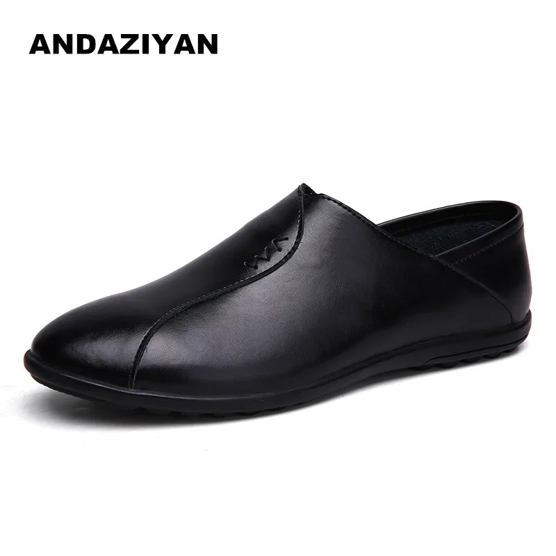

Soft leather soft bottom casual shoes men's shoes