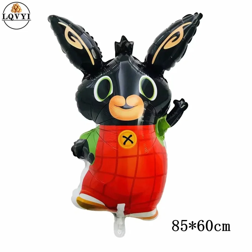

1pc 85*60cm Bing Bunny Foil Balloon Cartoon Rabbit Animal Balloons Toys For Kids Children Birthday Party Decor Globos Air Balls