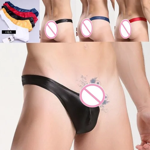 

JQK Extremely Cool Light Pressure Leather Unilateral T Thong Sexy G-String T-back