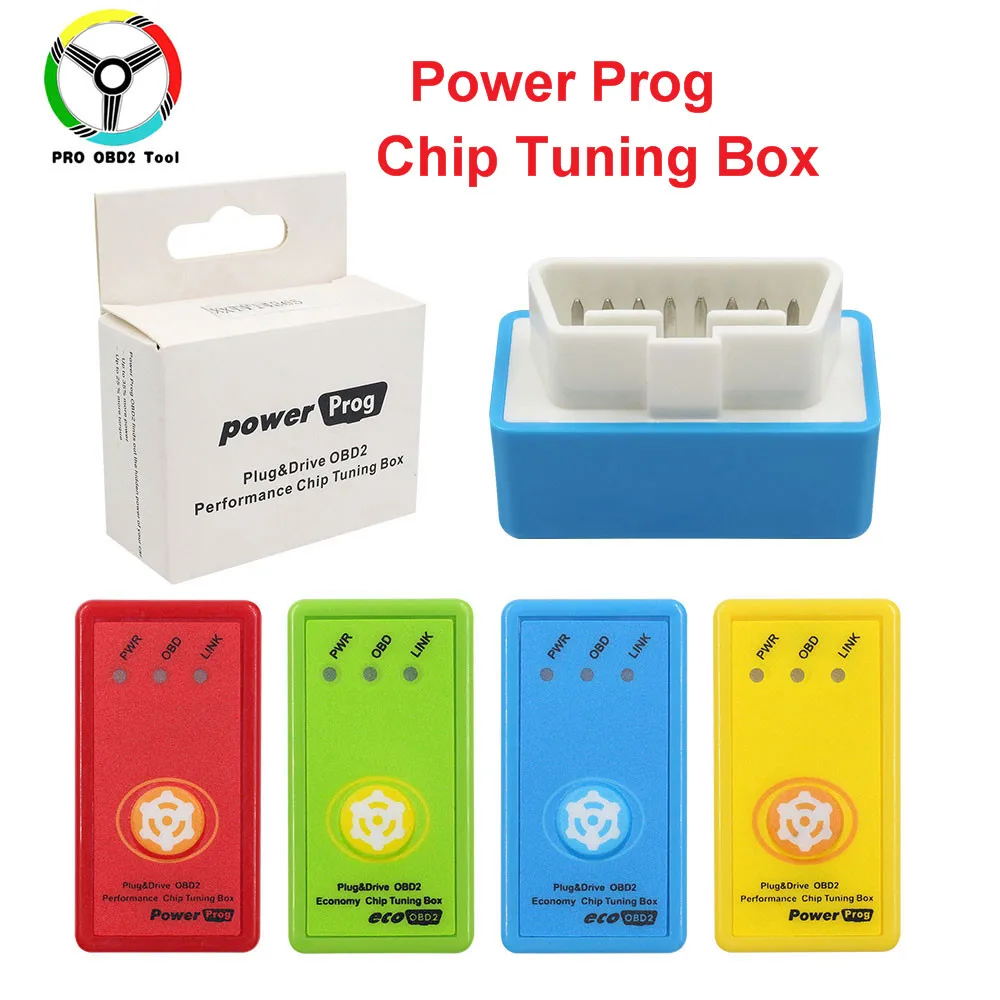 

New ECOOBD2 & NITROOBD2 Power Prog Chip Tuning Box with Reset Button For Diesel/Benzine Cars Better Than Nitro obd2 & ECO obd2