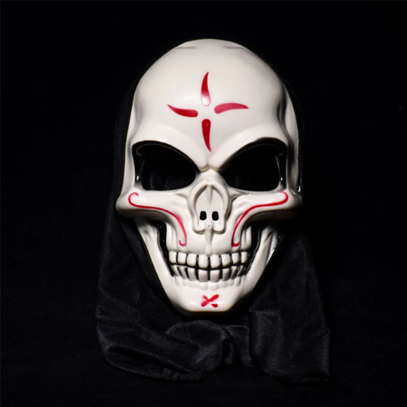

Halloween Bar Masquerade Dance Devil Man Bones White Skull Mask Anonymous Cos Party Supplies Home Bar Table Event Decoration