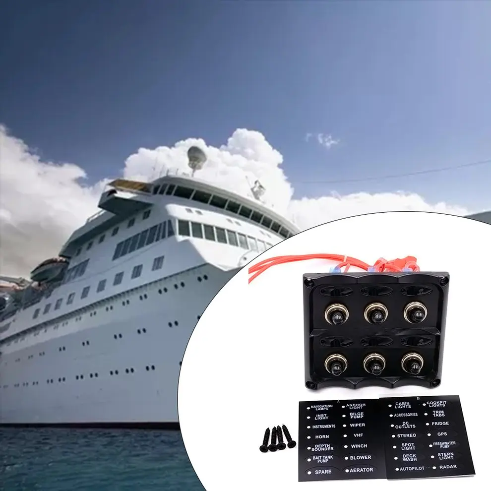 

CS-427A1Waterproof Car Auto Boat Marine LED Rocker Switch Panel
