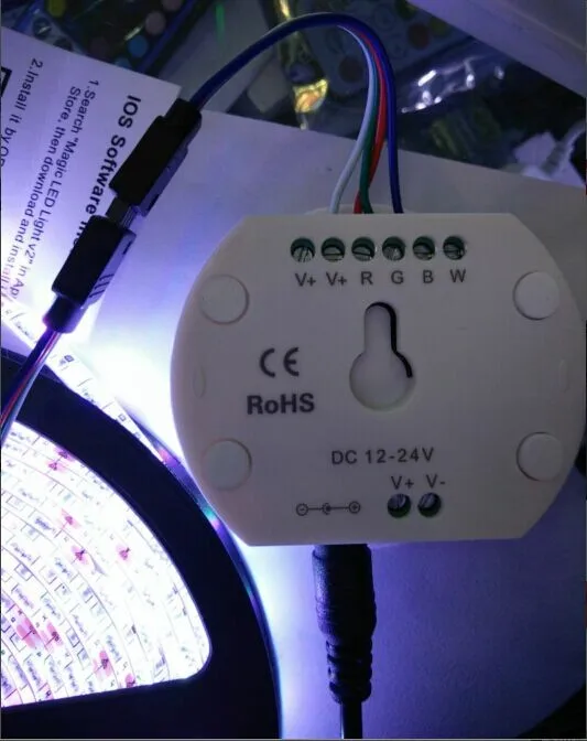 5 м/рулон 300 светодиодный RGBW/RGB SMD 5050 гибкий Водонепроницаемый (IP65 67) или IP20 светодиодный пропилен-каучука прокладки с НЛО контроллер Bluetooth