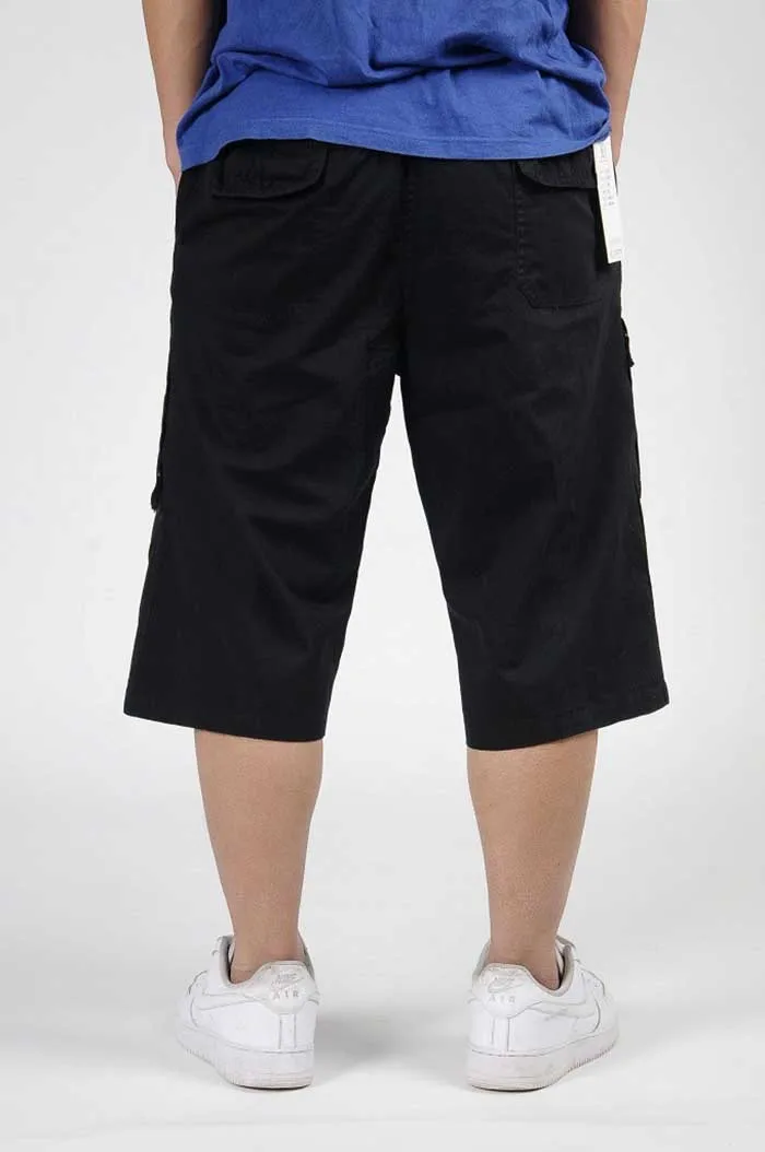 Летние мужские шаровары в стиле хип-хоп, шорты-карго, хлопковые свободные шорты с широкими штанинами, повседневные пляжные шорты размера плюс 6XL