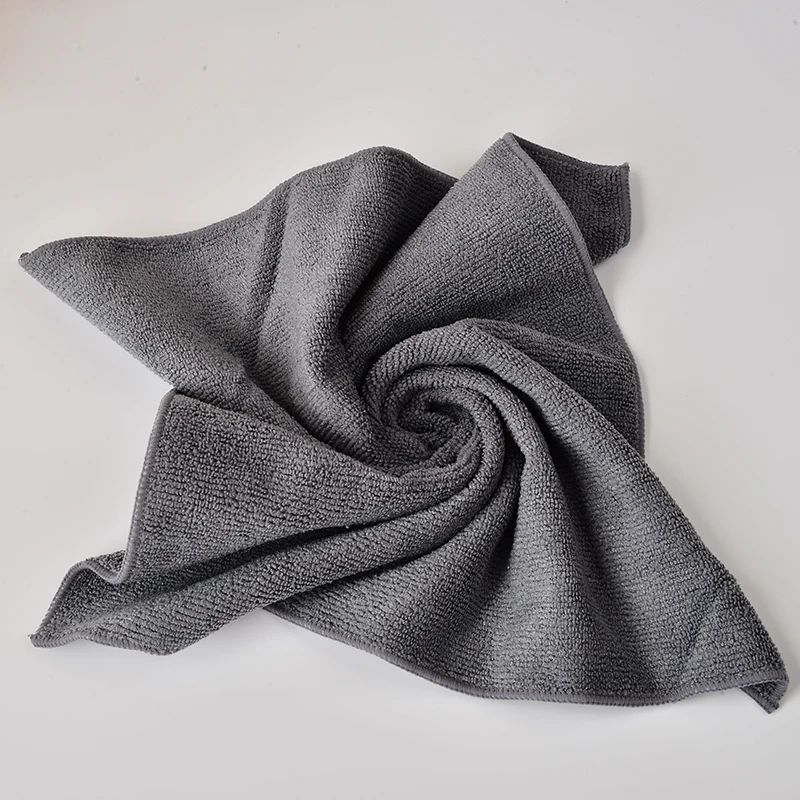 

13.7''x13.7'' All-purpose Microfiber Cleaning Cloths Wiping Dusting Rags Dark Grey