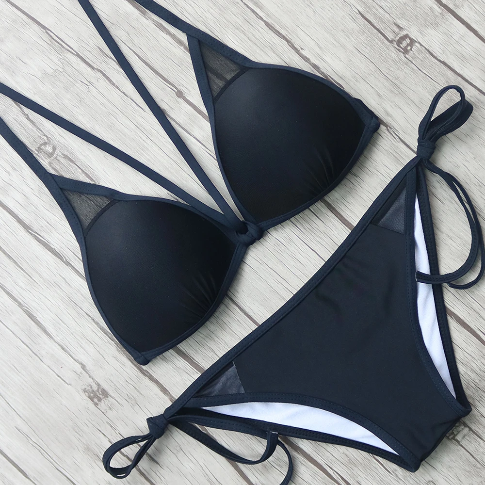 Sexy Solid Bikini 2018 Women Push Up Bikini Set Female Swimsuit Brazilian Plus Size Bathing Suit Swimwear Women Beach Biquini Sexy Solid Bikini 2018 Women Push Up Bikini Set Female Swimsuit Brazilian Plus Size Bathing Suit Swimwear Women Beach Biquini