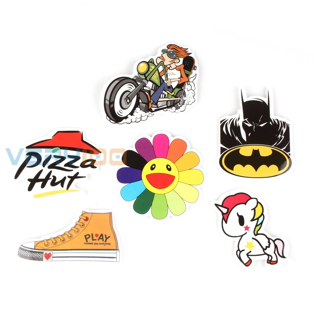 50pcs Vinyl Decal Stickers Pack - Random Trendy Styles for MacBook Laptop