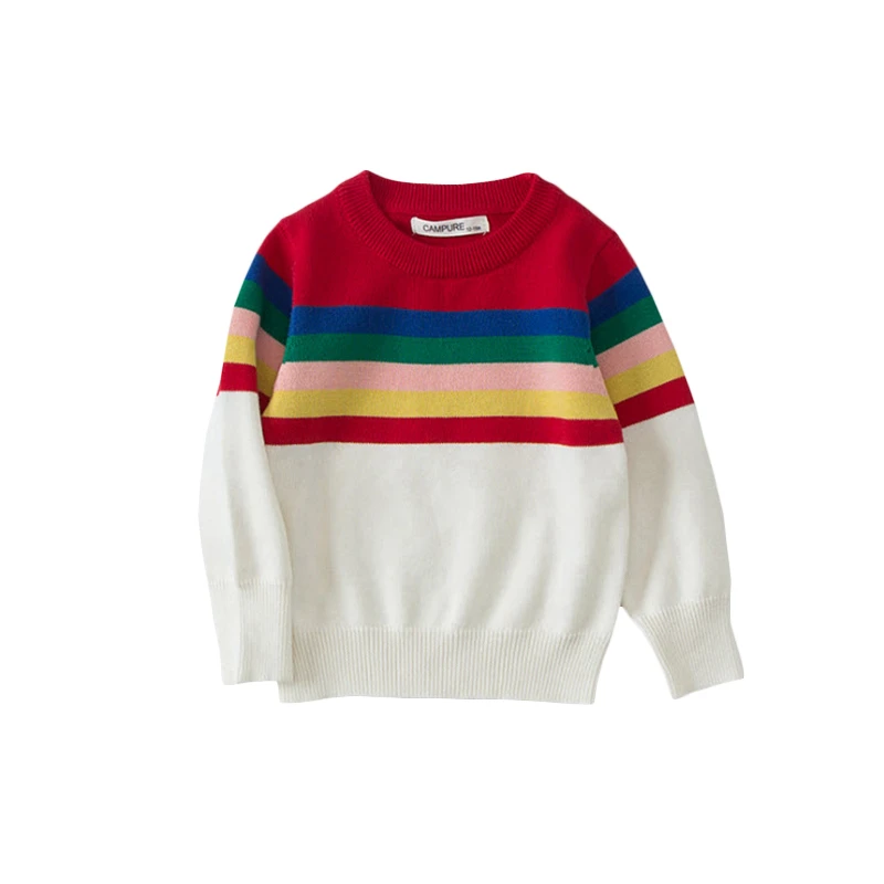 Семейные свитера; пуловер с радужным принтом; Осень-зима г.; одежда для мамы и дочки; одежда для семьи мама и сын; GW113 - Цвет: Rainbow